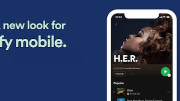 Así luce el nuevo Spotify de iPhone iOS