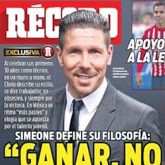 Simeone, en Récord: "Cholismo es ganar, no conozco otra idea"