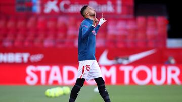 En Nesyri, en el último partido del Sevilla en Liga.