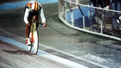 Jos&eacute; Manuel Moreno logra la primera medalla de oro para Espa&ntilde;a en la prueba contrarreloj del kil&oacute;metro en ciclismo en pista.