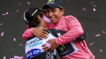 Nairo Quintana consiguió en 2014 el título del Giro de Italia. En la Vuelta a España se convirtió en el primer colombiano en ganar dos grandes del ciclismo.