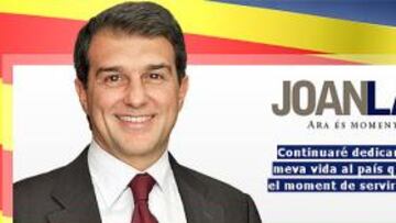 PISTOLETAZO DE SALIDA. Joan Laporta ha dado hoy sus primeros pasos en política con el estreno de su nueva web.