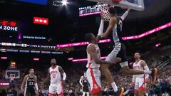 En su segundo partido en la NBA ya es diferencial: la doble acción brillante de Wembanyama