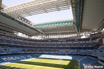 El espectacular csped tambin estar preparado 
para el Getafe. No es cuestin balad, pues el verde del Santiago Bernabu fue un verdadero quebradero de cabeza.