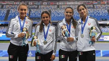 Equipo mexicano de atletismo en la rama femenil.