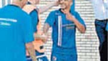 Luccin saluda a Sergio.