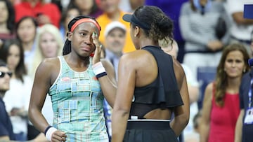 Coco Gauff cae y llora ante la campeona y número uno Osaka