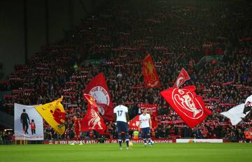 Anfield decked out in red and white for Spurs' recent visit