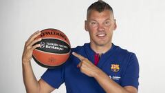 02/09/20 BALONCESTO 2020-2021
 FC Barcelona Media Day  ENTREVISTA 
 Jasikevicius