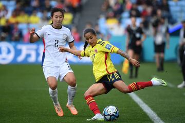 Mira las mejores imágenes del debut de la Selección Colombia en el Mundial Femenino de Australia y Nueva Zelanda ante Corea del Sur.