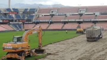 Trabajo en el césped.