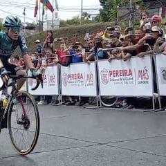 Momento que Higuita vuelve a ser campeón nacional de ruta