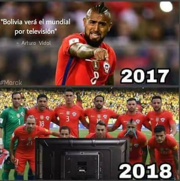 Los memes que se burlan de la eliminación de Chile