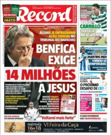 Portadas de la prensa deportiva