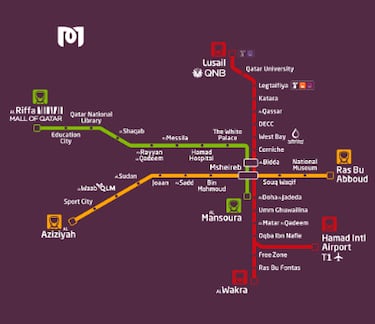 ¿Cómo es el sistema de metro construido bajo el desierto de Qatar? Mapa y precios