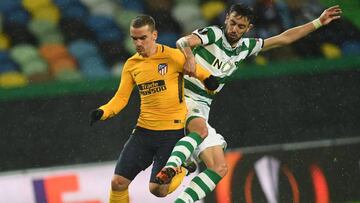 Griezmann ante el Sporting.