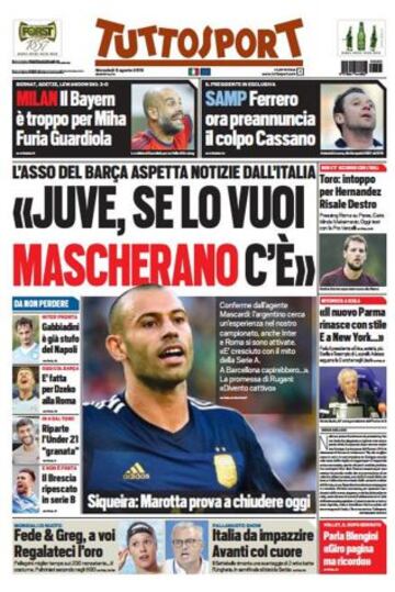 Portadas de la prensa deportiva