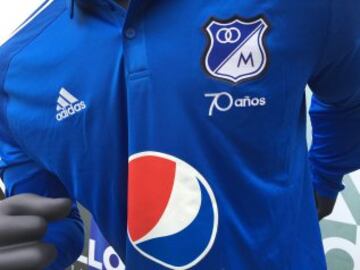 Millonarios presentó su camiseta oficial para 2016 conmemorando sus 70 años 