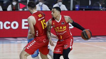 El UCAM Murcia ha anunciado este viernes que se ha detectado un positivo por coronavirus en su plantilla, por lo que guardará cuarentena siguiendo el protocolo.