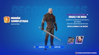 Geralt de Rivia en Fortnite: cómo conseguir su skin completando sus Misiones