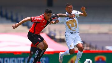 Pumas empató con Atlas en la jornada 1 del Apertura 2021