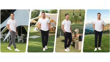 Pantalón jogger elástico de deporte para hombre