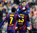 Show de Barcelona con triplete de Messi y pirueta de Suárez