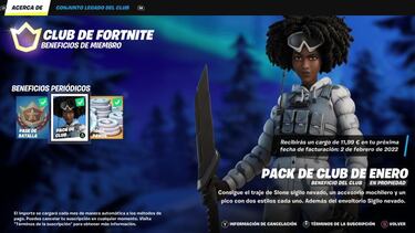 Club de Fortnite febrero 2022: skin Secuela anunciado