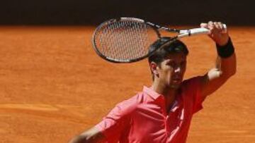 Fernando Verdasco, durante el partido frente Guillermo Garc&iacute;a-L&oacute;pez.