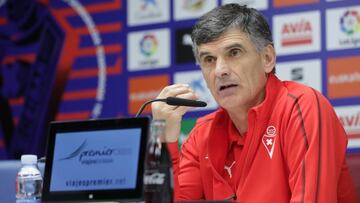 Mendilibar, entrenador del Eibar, en rueda de prensa. Ma&ntilde;ana visitan al Villarreal.