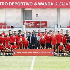 El Atlético se entrenó en Alcalá con toda la plantilla disponible