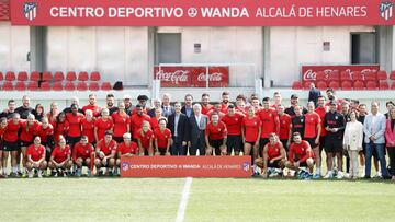 El Atlético se entrenó en Alcalá con toda la plantilla disponible