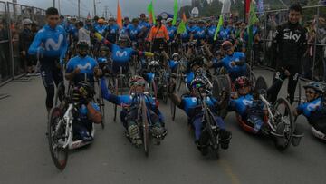 Los ciclistas paralímpicos, protagonistas en el Gran Fondo