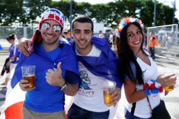 Gran ambiente en la previa de la final de la Eurocopa