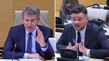 Tenso cara a cara entre Feijoó y Rufián en el Congreso por la gestión de la DANA: “Tenga usted cuidado”
