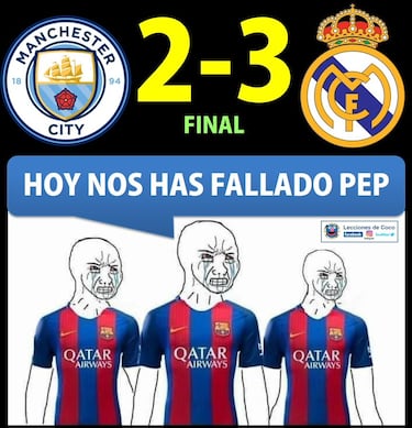 Los mejores memes de la remontada del Real Madrid al Manchester City 