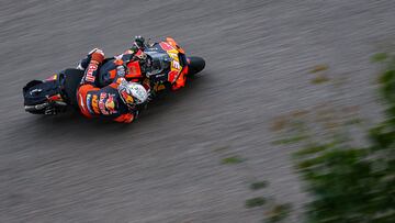 Pedro Acosta, con la KTM en Alemania.