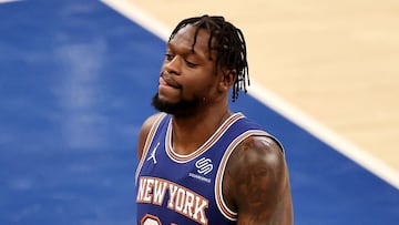 Julius Randle, ala-p&iacute;vot de New York Knicks, tras la derrota contra Phoenix Suns.