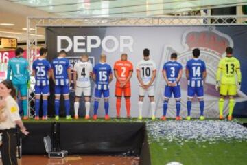 Presentación de la equipación del Deportivo de la Coruña.