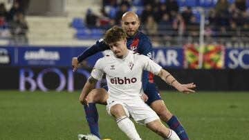 Huesca-Eibar, jornada 23 de la temporada 2023-24. Blasco y Mario Soriano