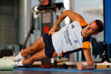 Lucas Vázquez. Entrenamiento Real Madrid. 03/09/2024