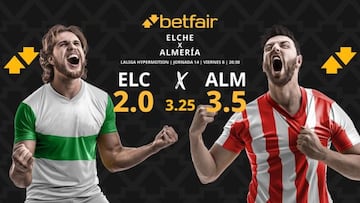Elche CF vs. UD Almería: horario, TV, pronósticos, estadísticas y clasificación