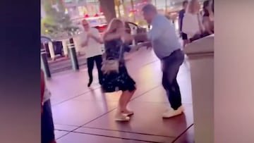 El baile de Joan Laporta por la calle en Las Vegas