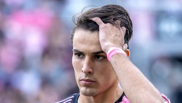 Fort Lauderdale (Usa), 10/03/2024.- Federico Redondo of Inter Miami puts his hand on his head during the MLS regular season match between Inter Miami and CF Montreal, in Fort Lauderdale, Florida, USA, 10 March 2024. EFE/EPA/CRISTOBAL HERRERA-ULASHKEVICH
