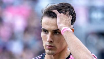 Fort Lauderdale (Usa), 10/03/2024.- Federico Redondo of Inter Miami puts his hand on his head during the MLS regular season match between Inter Miami and CF Montreal, in Fort Lauderdale, Florida, USA, 10 March 2024. EFE/EPA/CRISTOBAL HERRERA-ULASHKEVICH
