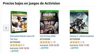 Chollos: Overwatch, Destiny 2 y Call of Duty WWII en oferta