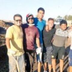 Martín Rodríguez ayuda en la limpieza de Diego de Almagro