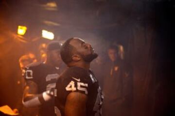 Pittsburgh Steelers-Oakland Raiders, Concentración absoluta de Marcel Reece.