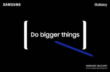Confirmada la fecha de presentación del Samsung Galaxy Note 8