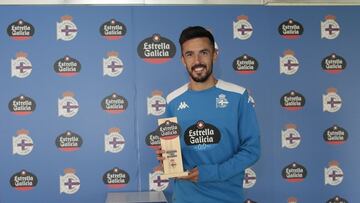 Deportivo de La Coruña. Premio estrella Galicia a Quiles, mejor jugador